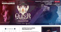 Desktop Screenshot of palosverdesperformingarts.com